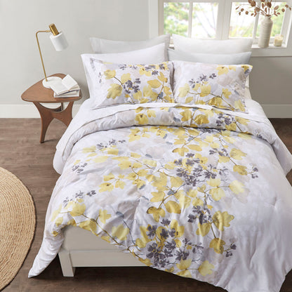 Alexis Comforter Set with Bed Sheets - Yellow