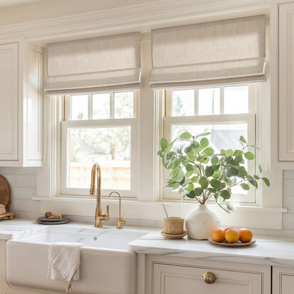 Mira Cordless Roman Shade - Neutral