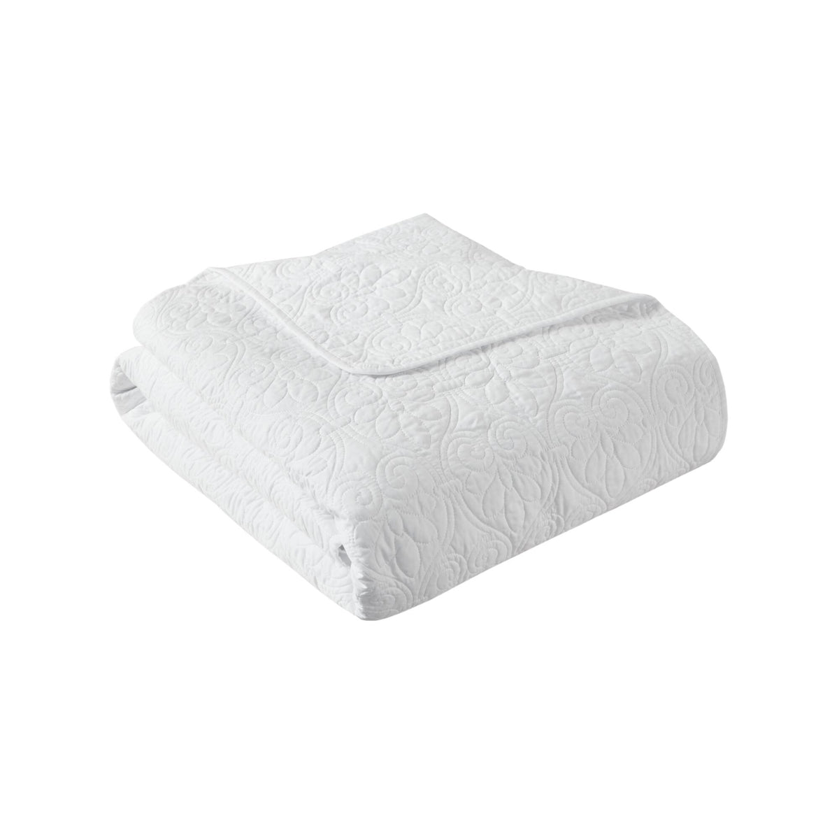 Quebec Oversized Quilted Throw - White
