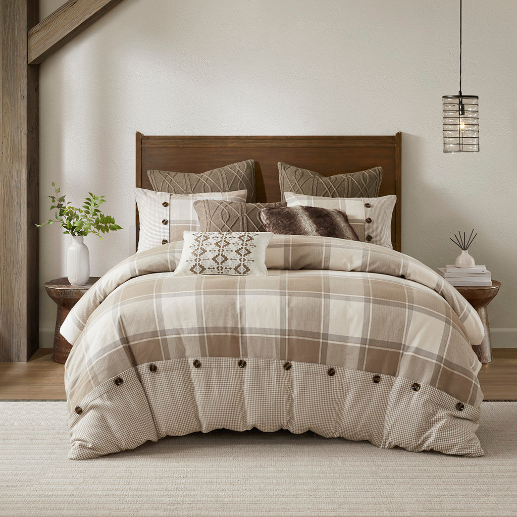 Urban Cabin Cotton Jacquard Comforter Set - Neutral