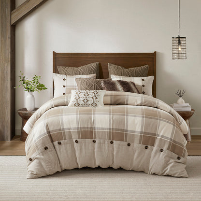 Urban Cabin Cotton Jacquard Comforter Set - Neutral