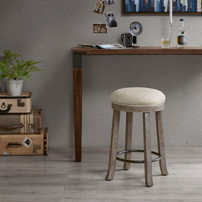 Oaktown Swivel Counter Stool - Cream/Reclaimed Grey