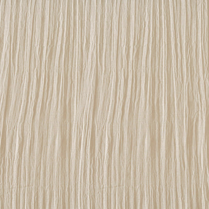 Harper Solid Crushed Curtain Panel Pair - Cream