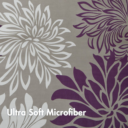 Maible Printed Floral Shower Curtain - Purple