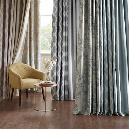 Blakesly Printed Ikat Blackout Curtain Panel - Taupe