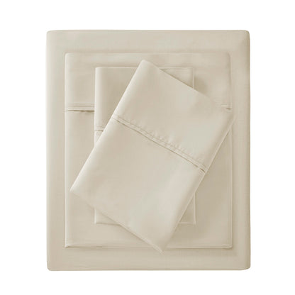 300 Thread Count 100% Organic Cotton Deep Pocket Sheet Set - Taupe