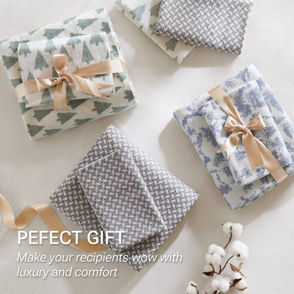 Cozy Cotton Flannel Printed Sheet Set - Ikat tree