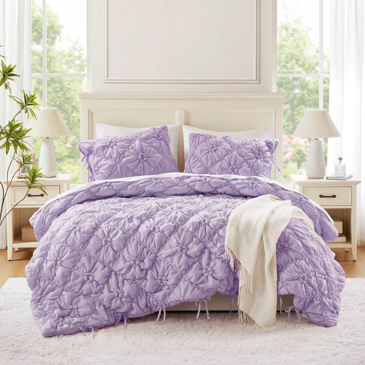 Lily Comforter Set - Purple