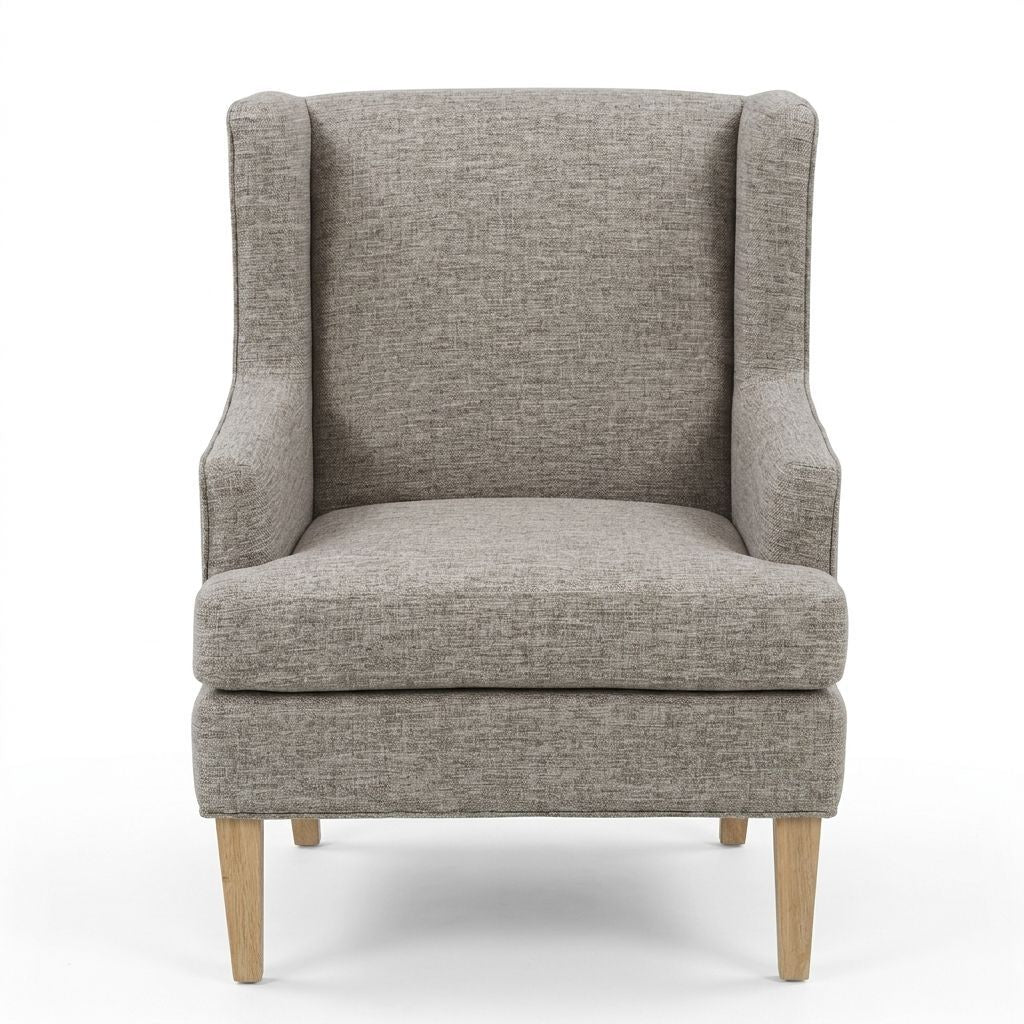 Decker Wingback Armchair - Grey