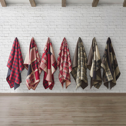 Sunset Quilted Throw - Red