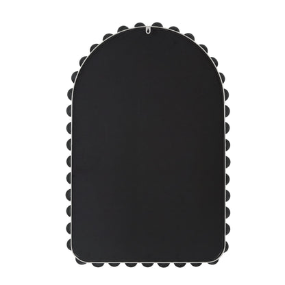 Marlowe 24X36 Arch Beaded Wall Mirror - Sliver