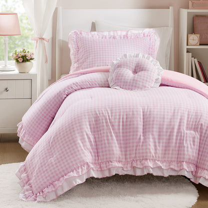 Rowena Comforter Set - Pink