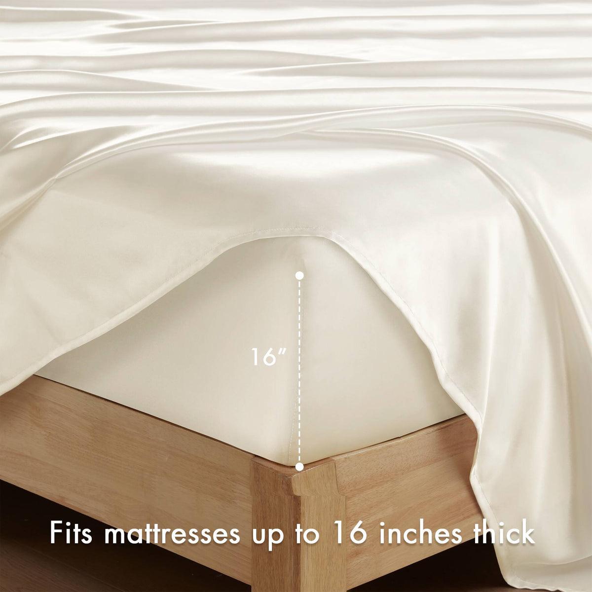 Satin Luxury Sheet Set - Ivory