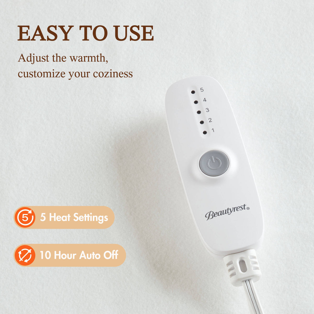 Nonwoven Heated Mattress Pad - White