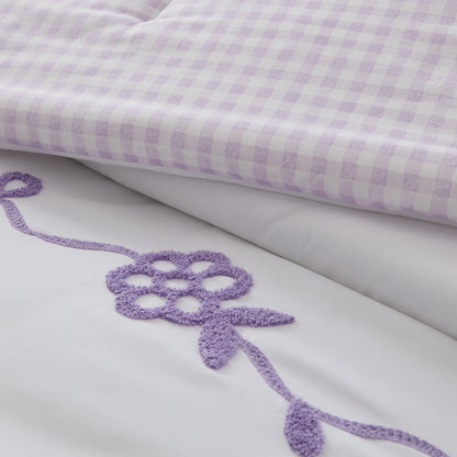 Tiffany Comforter Set - Purple