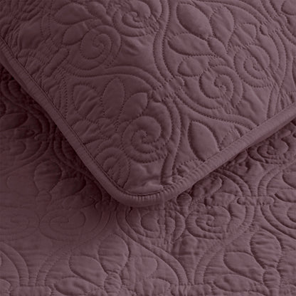 Quebec Reversible Bedspread Set - Purple