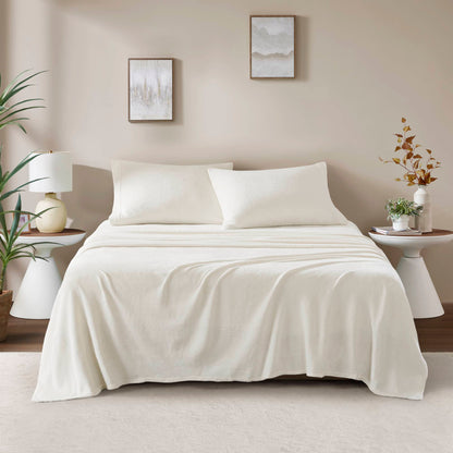 Soloft Plush Micro Plush Sheet Set - Ivory