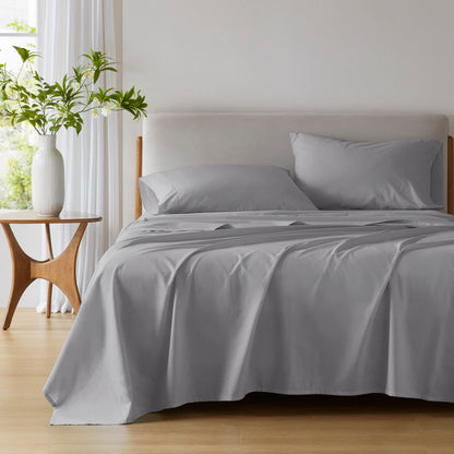 Cotton 144TC 100% Cotton Solid Sheet Set - Dark Gray