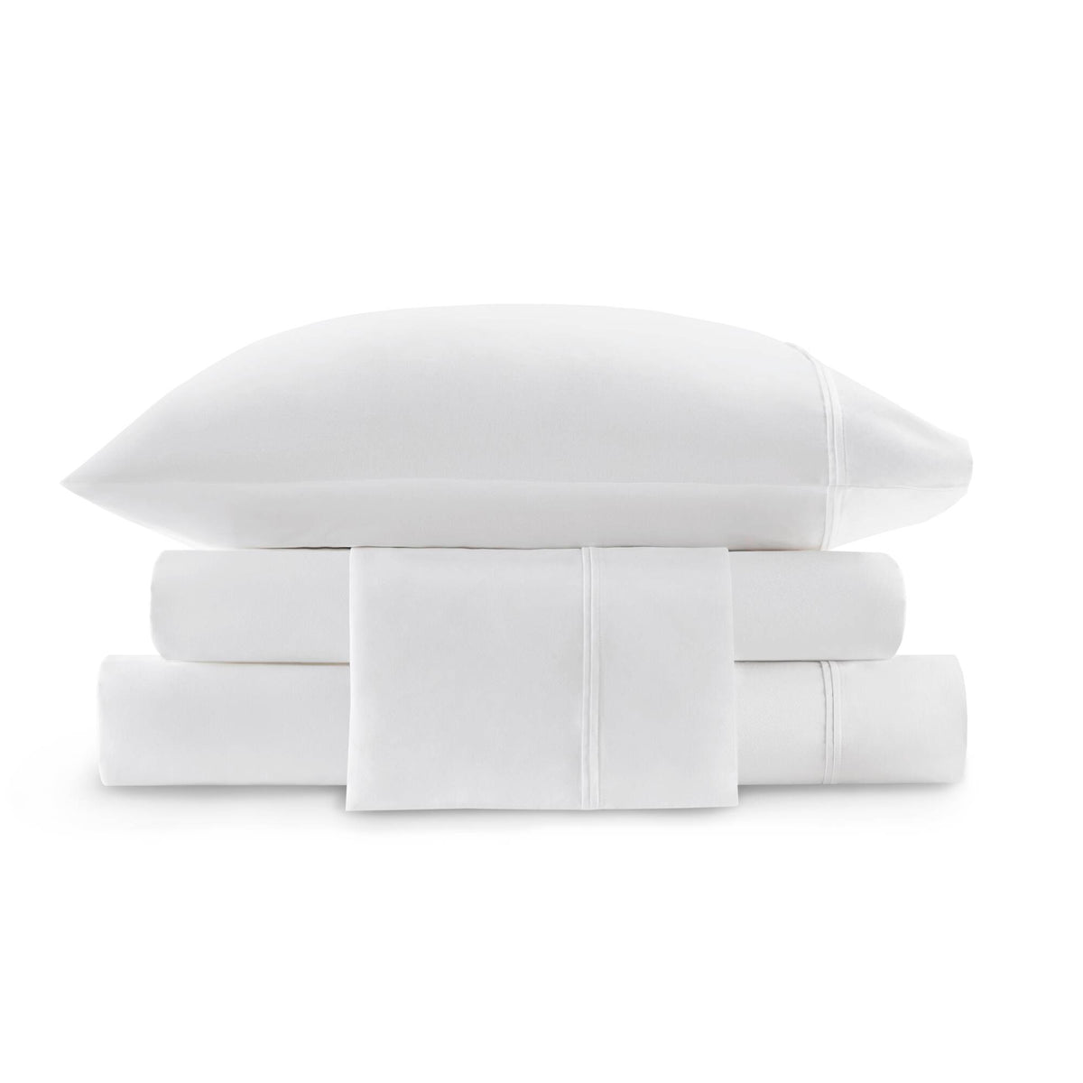 100% Egyptian Cotton Sateen Sheet Set - White