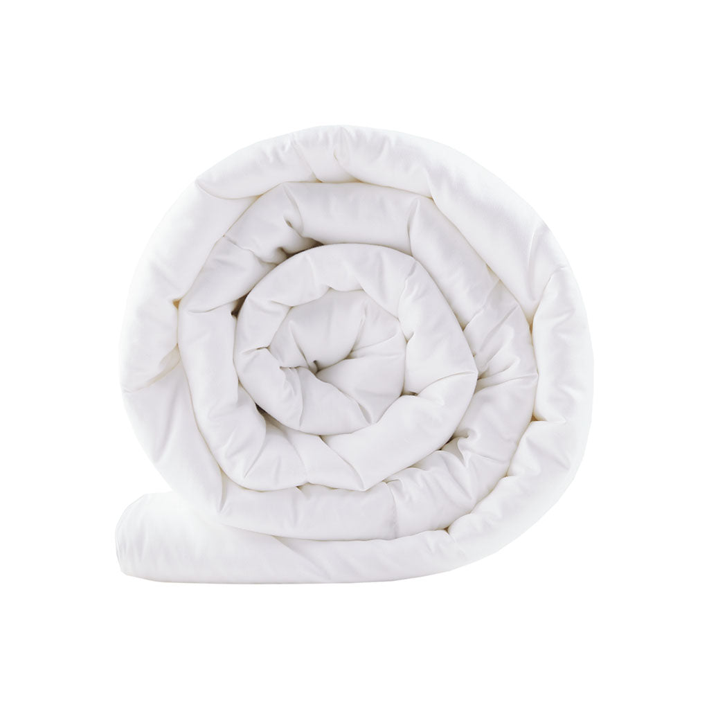 Medium Warmth Cotton Down Alternative Featherless Comforter - White