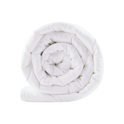 Medium Warmth Cotton Down Alternative Featherless Comforter - White