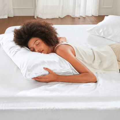 Satin Luxury 2 PC Pillowcases - White