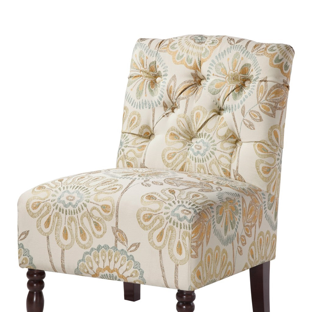 Lola Tufted Armless Chair