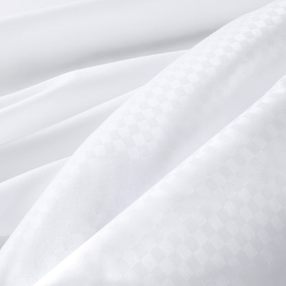 Plain Weave Essential Shower Curtain - Pindot - White