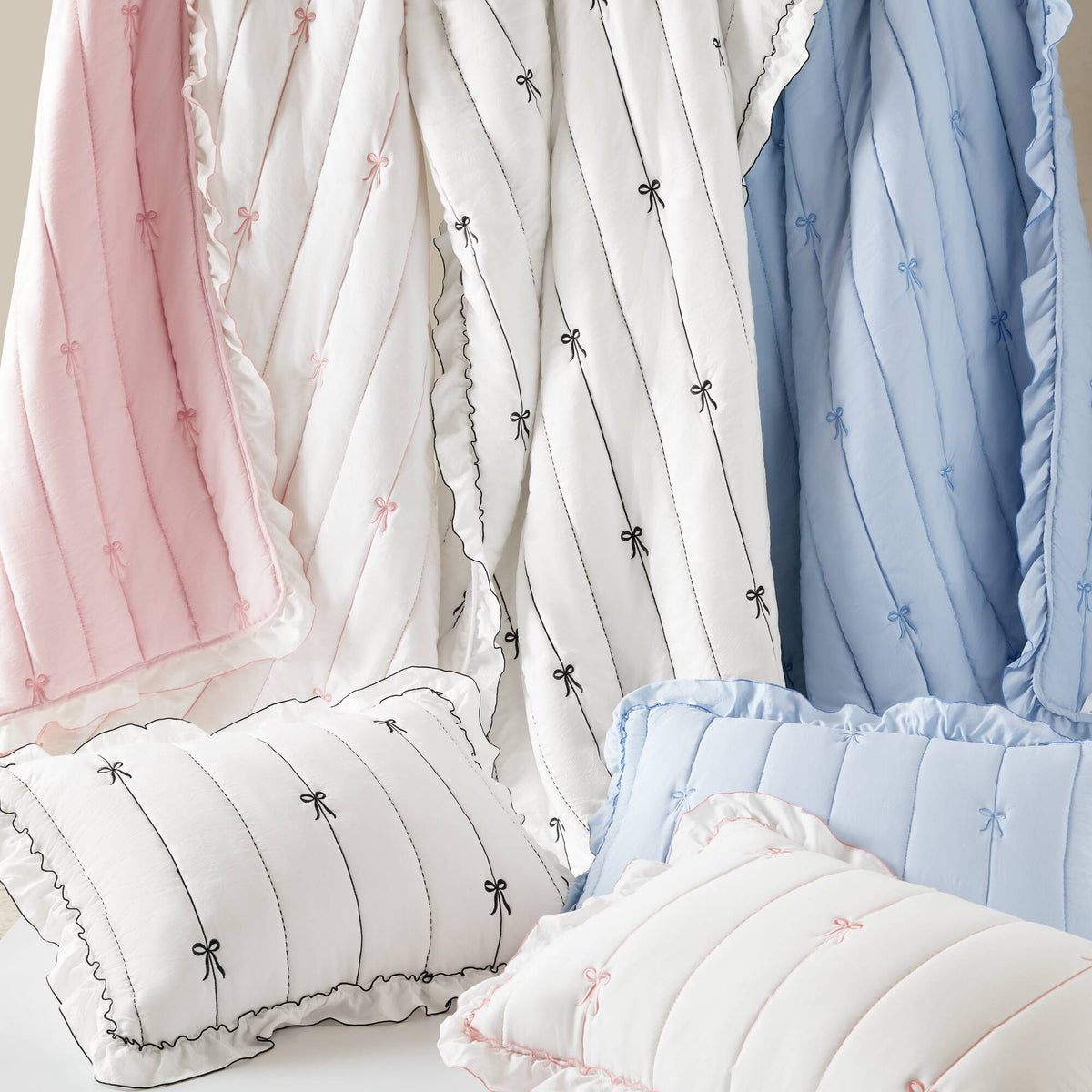 Liv Quilt Set - Blue