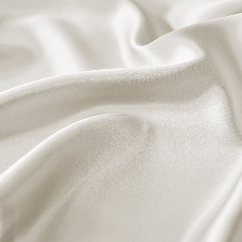 100% Mulberry Silk Pillowcase Single Piece - Ivory