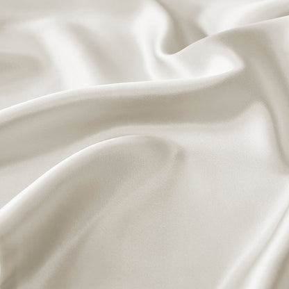 100% Mulberry Silk Pillowcase Single Piece - Ivory