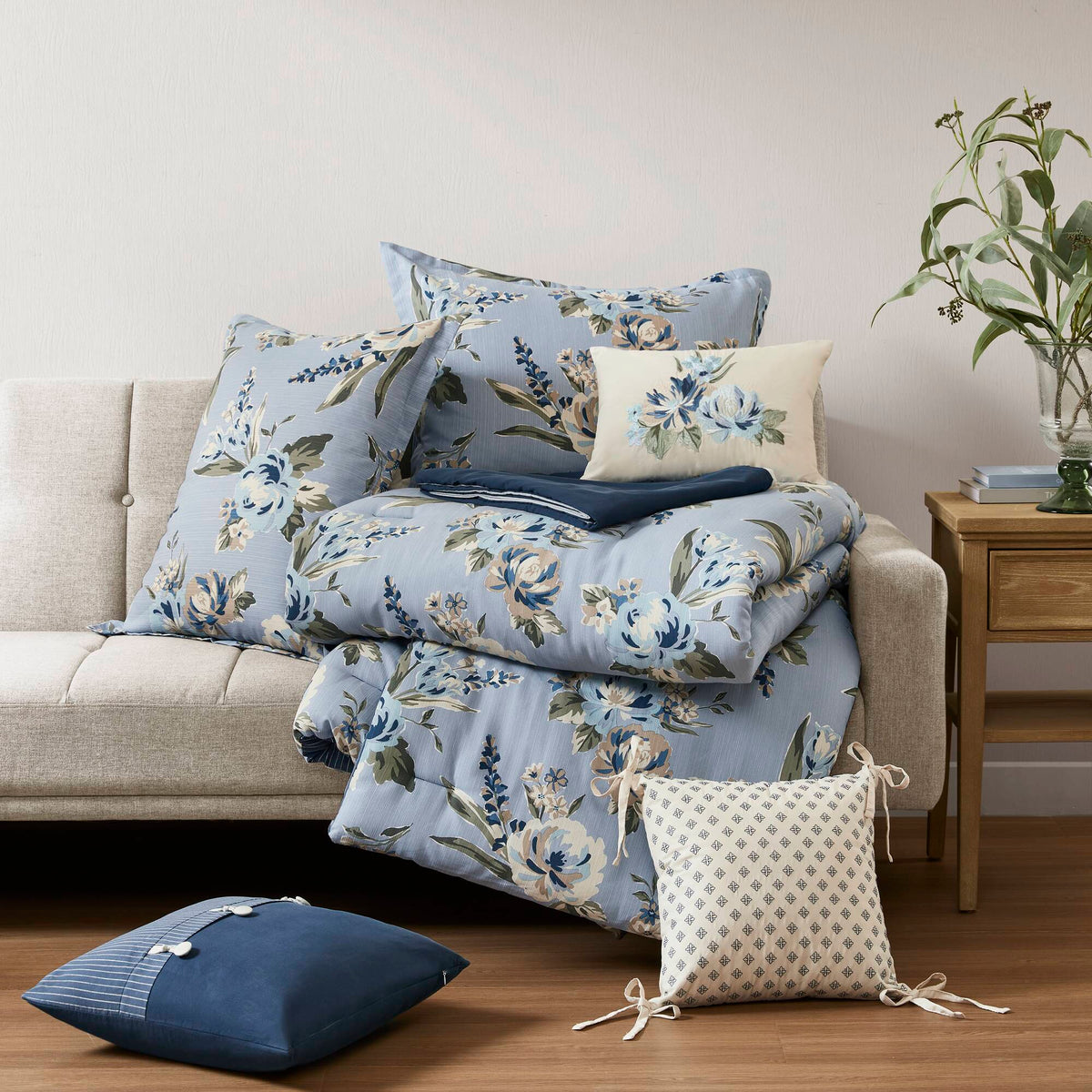 Salara Comforter Set - Blue