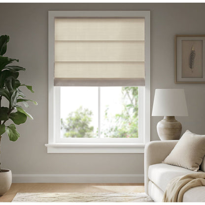 Galen Matte Cordless Roman Blind - Matte ivory