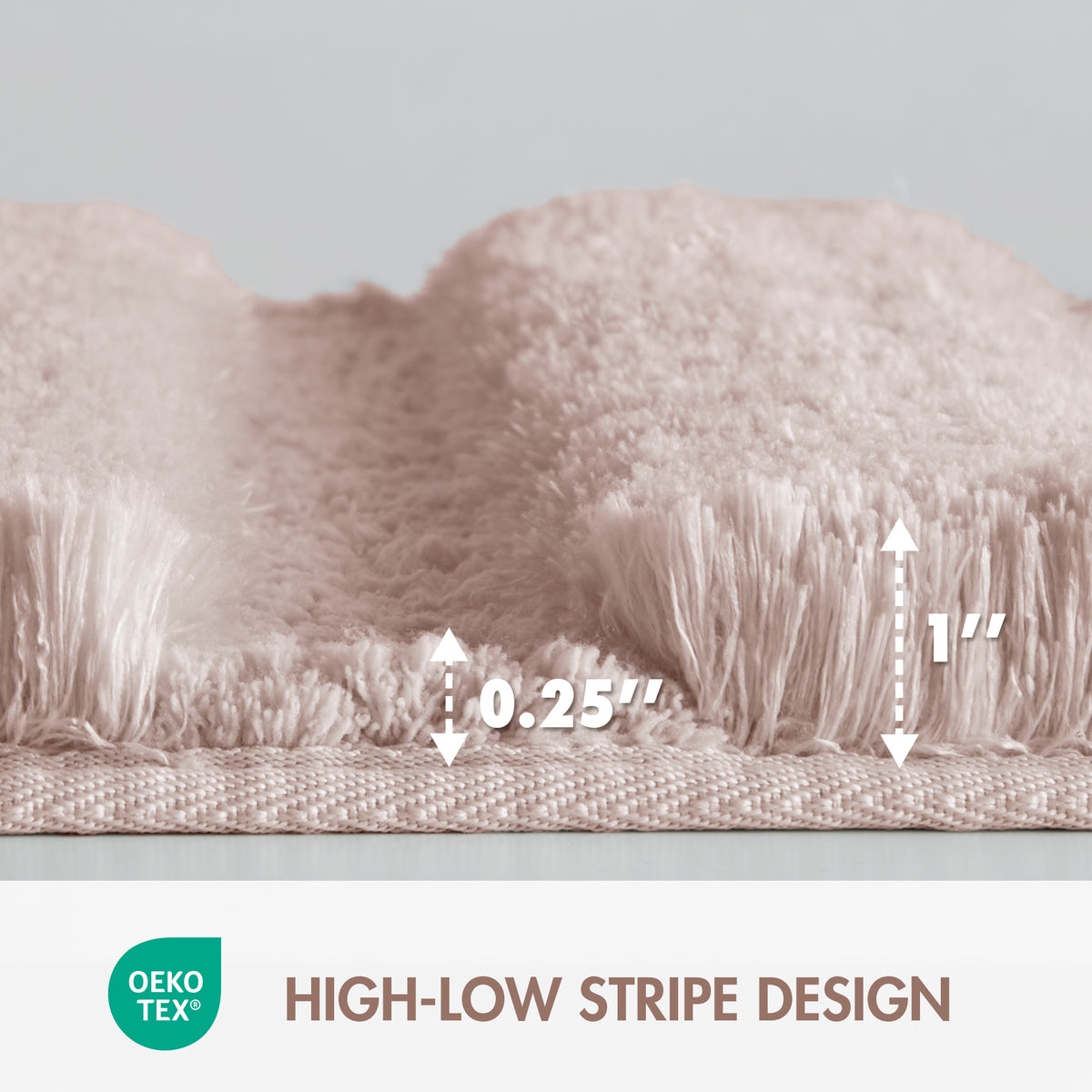Tufted Pearl Channel Rug - Blush