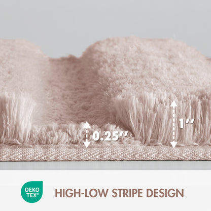 Tufted Pearl Channel Rug - Blush
