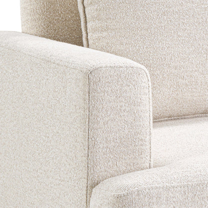 Tasha Oversized Upholstered Arm Chair - Beige