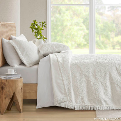 Willow Bedspread Set - White