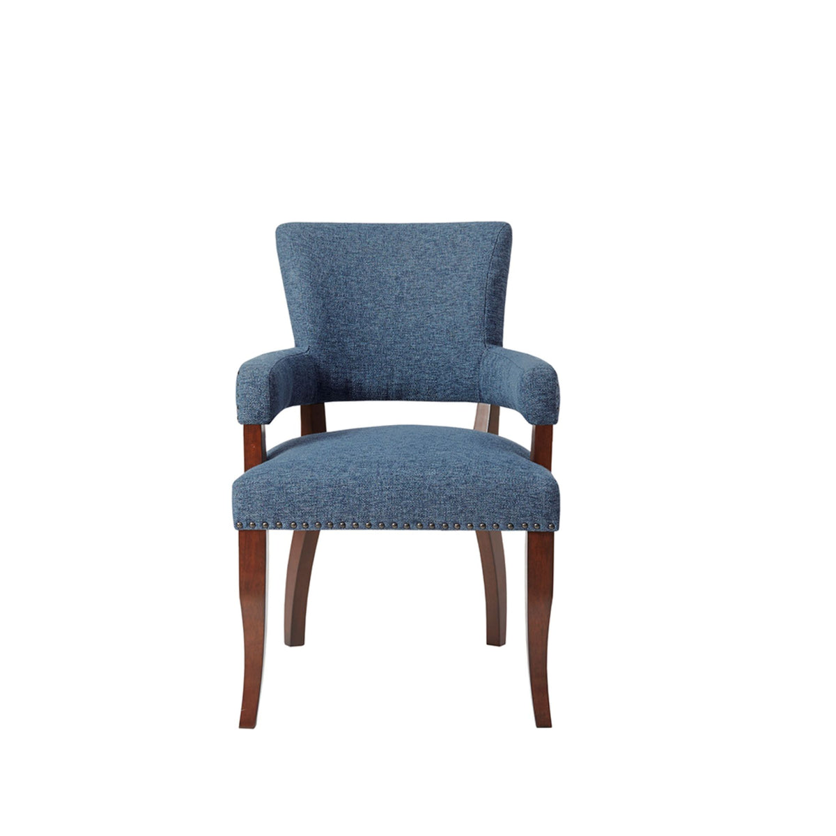 Dawson Upholstered Dining Chair with Padded Arm - Blue