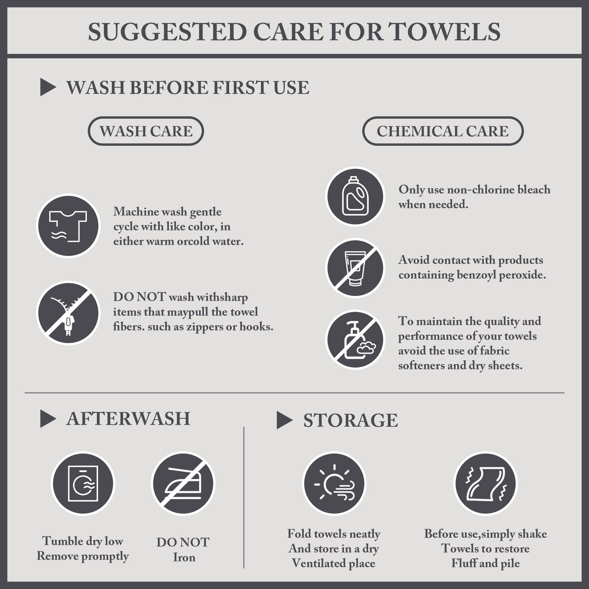 Turkish Cotton 6 Piece Bath Towel Set - Purple