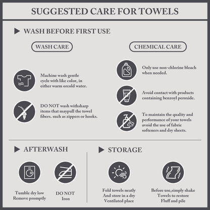 Turkish Cotton 6 Piece Bath Towel Set - Taupe