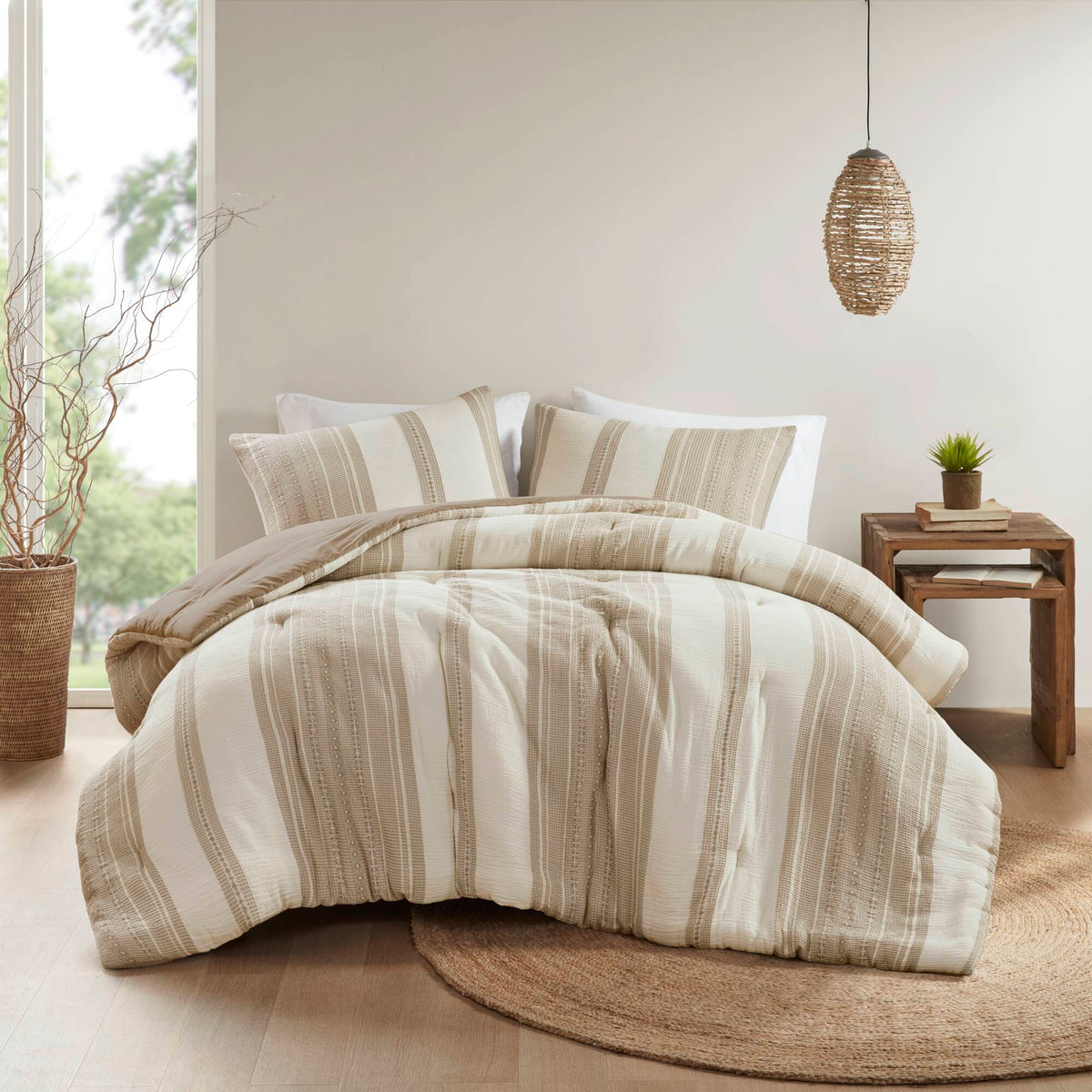 Mesa Comforter Set - Tan