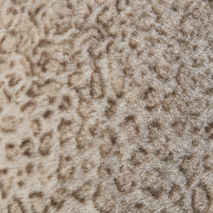 Zuri Faux Fur Square Pillow - Leopard