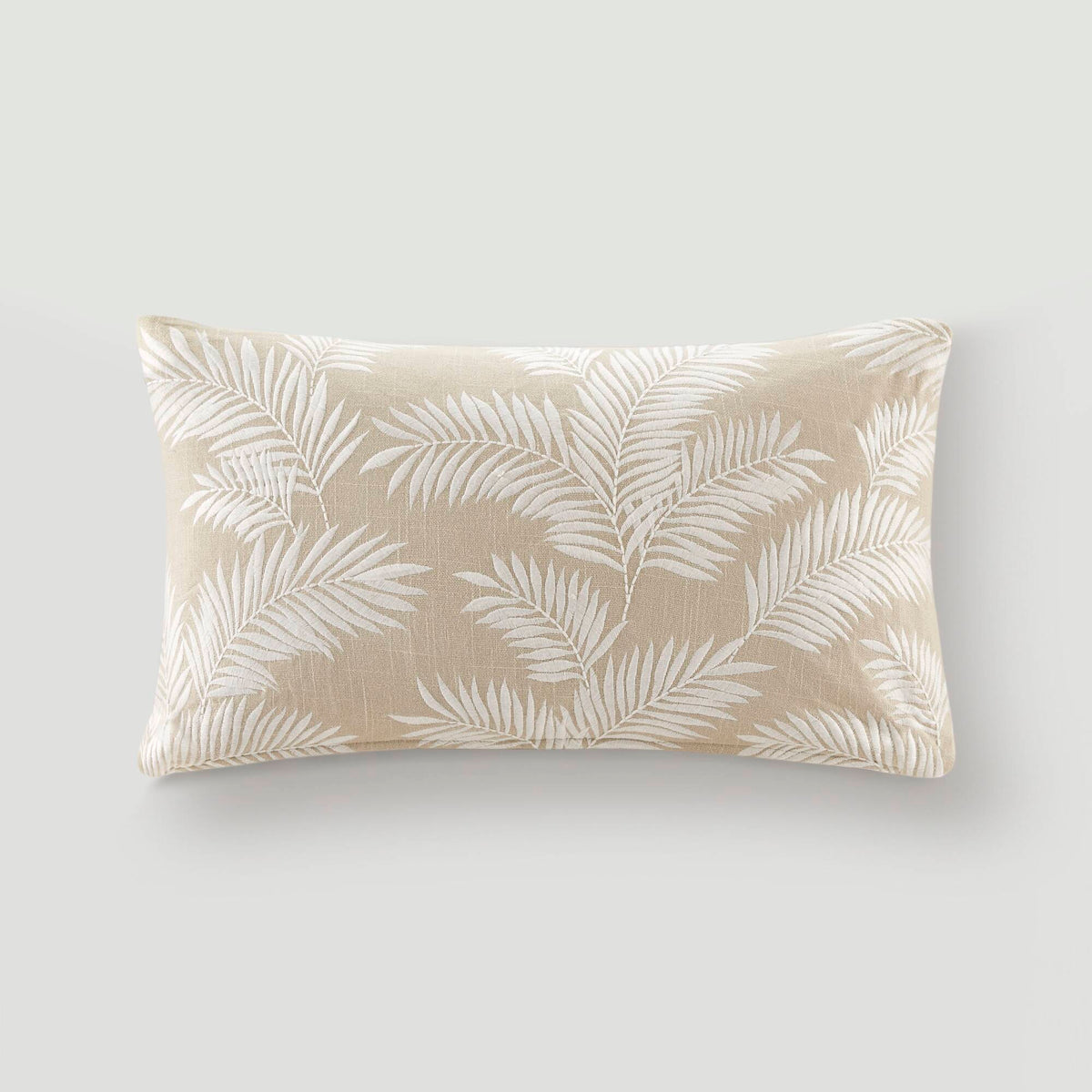 Ella Botanical 1 Piece Cotton Pillow Cover - Linen