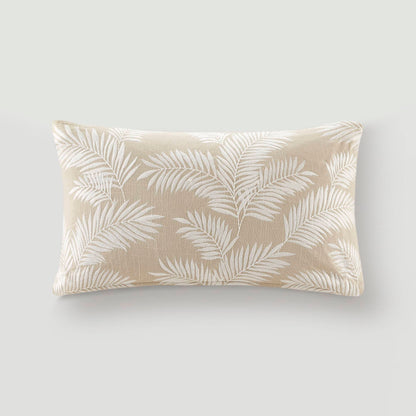 Ella Botanical 1 Piece Cotton Pillow Cover - Linen