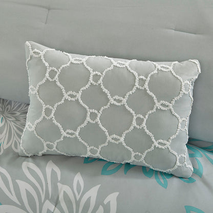 Maible Comforter Set with Cotton Bed Sheets - Aqua