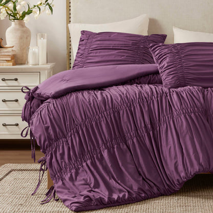 Mia Comforter Set - Purple