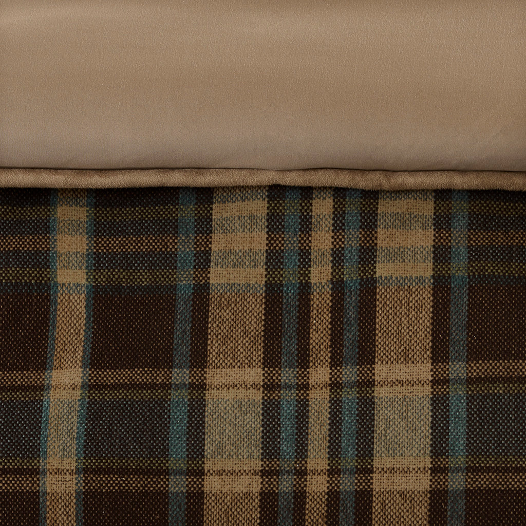 Hadley Plaid Oversized Cozy Spun Comforter Set - Multi