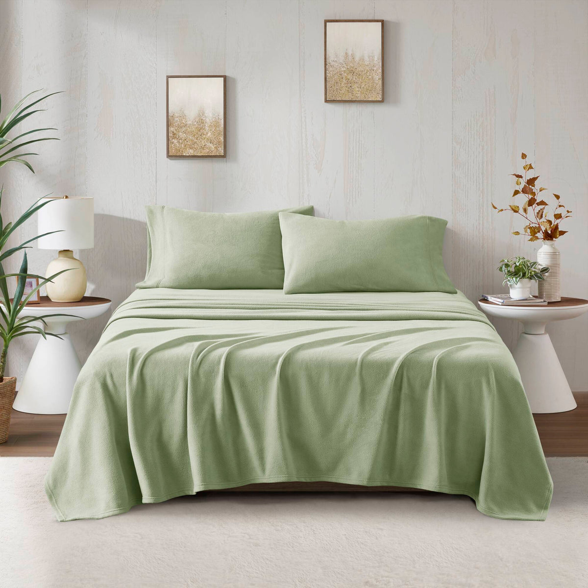 Micro Fleece Sheet Set - Green