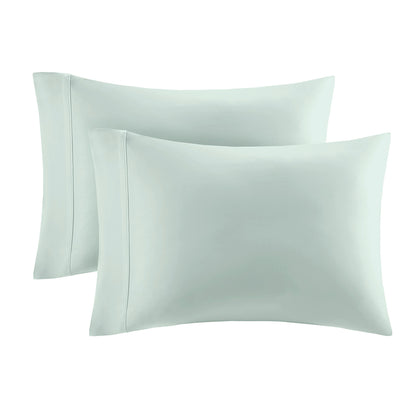 300 Thread Count 100% Organic Cotton Deep Pocket Sheet Set - Aqua