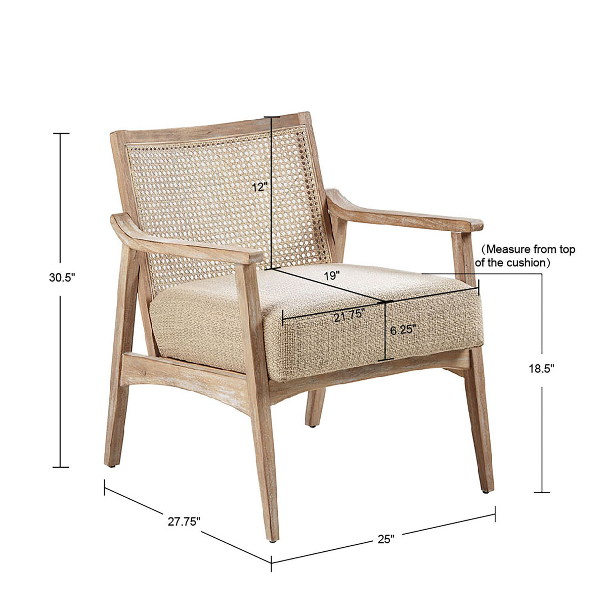 Kelly Accent Chair - Taupe